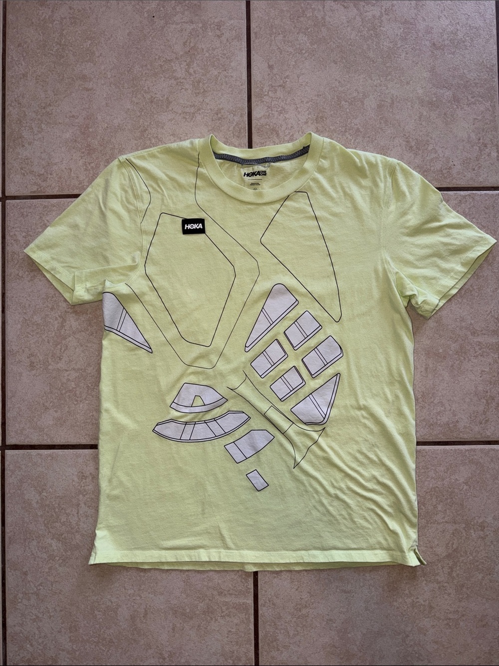 Hoka Men’s Light Green Graphic Crew Tee